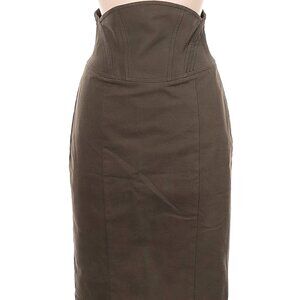 Cue Army Grayish Green Pencil Skirt
